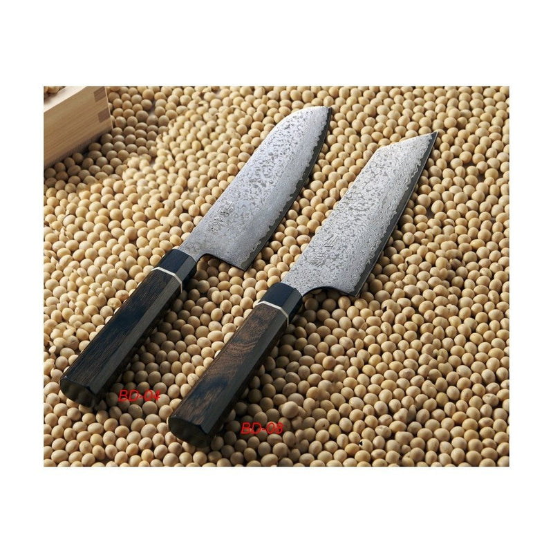 Suncraft Senzo  Black Santoku Knife 33 layers, 17 cm