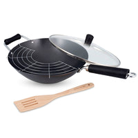 Ken Hom Excellence Non-stick Wok Set, 31cm