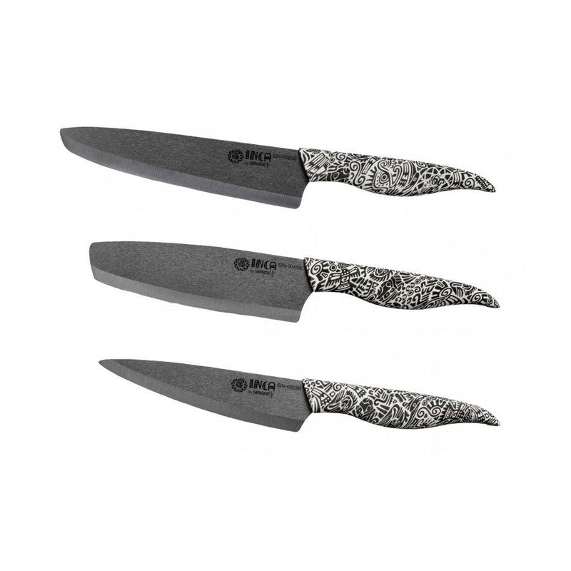 Samura INCA Ceramic Knives Set, 3 pcs