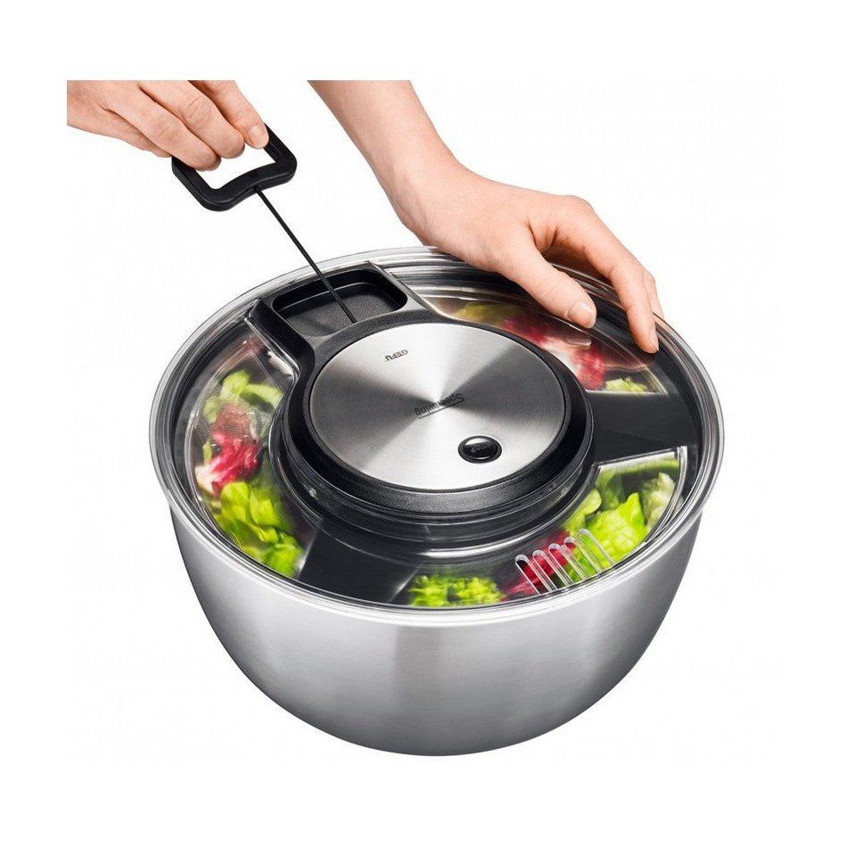 Gefu SPEEDWING Salad Spinner with Steel Bowl