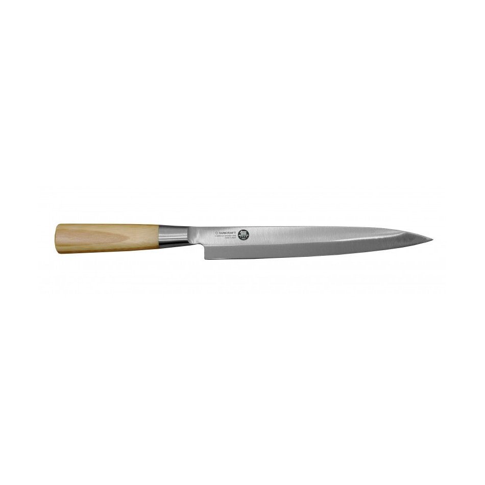 Suncraft MU Bamboo Sashimi Knife, 21 cm